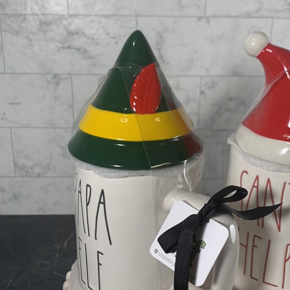 NWT Rae Dunn set of 2 Christmas mugs with lid - Picture 4 of 5